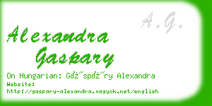 alexandra gaspary business card